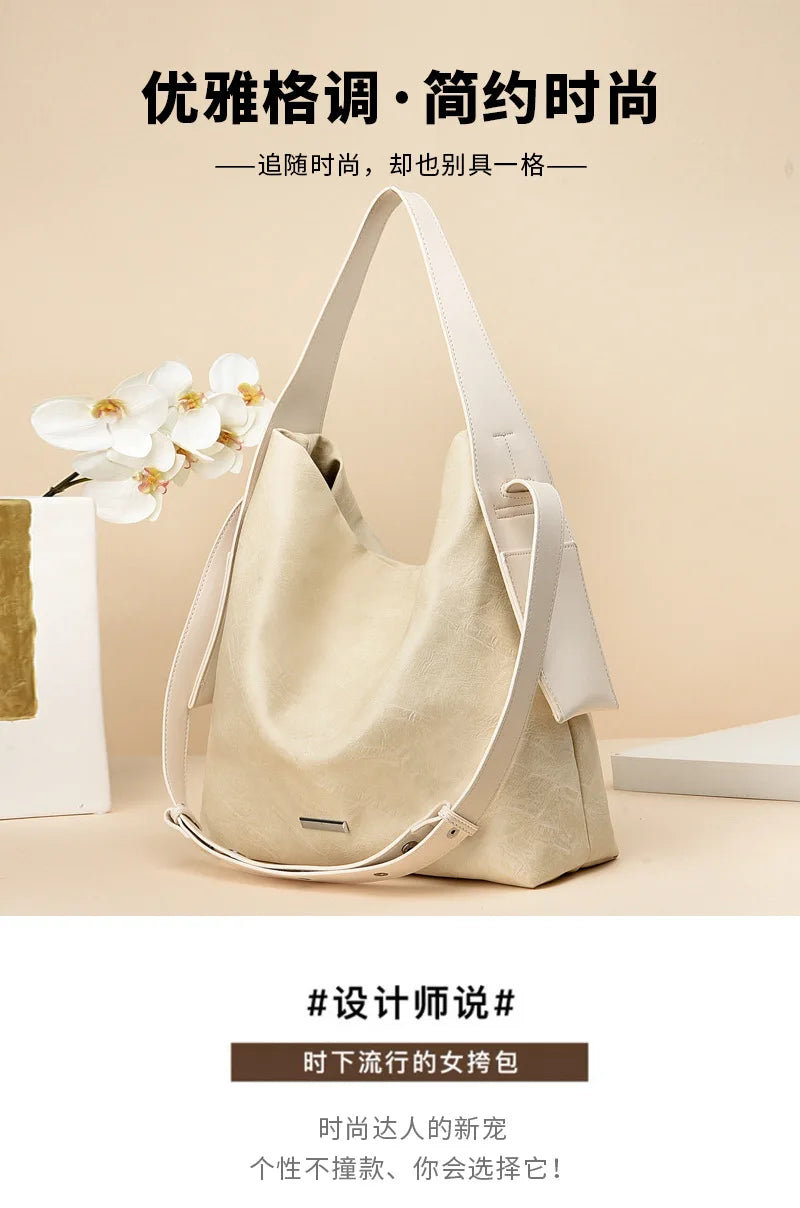 High Quality Big  Volume  Women Handbag Luxury Women Bag Side Pockets Design Tote Bag PU Leather Totes Shoulder Bags Ladies Bags