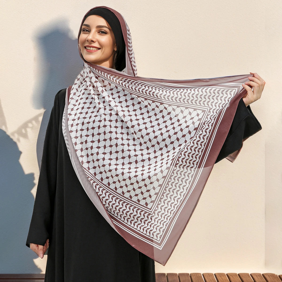 New Chiffon Printed Long Scarf Female Arab Shawl Scarf Muslim Turban Hat Inner Hijab Caps Islamic Underscarf Women Combination