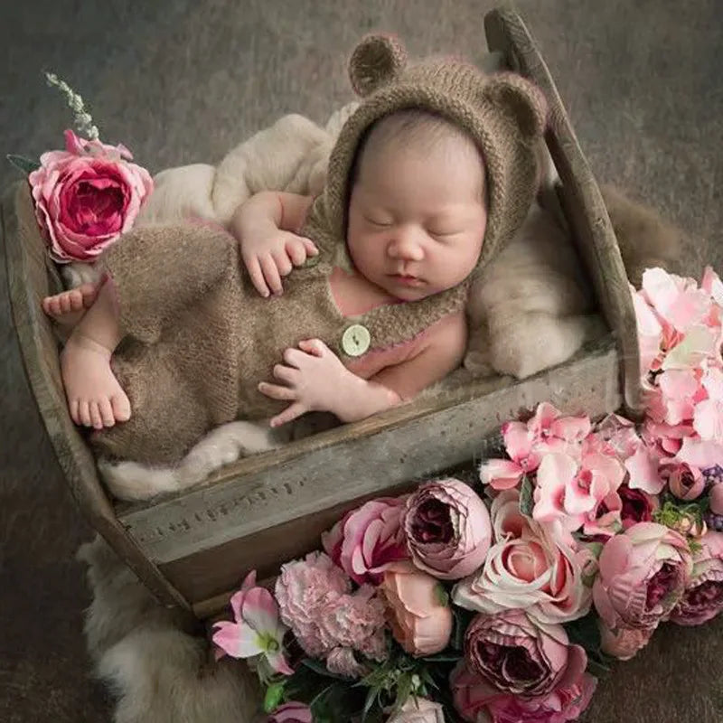 Newborn Photography Clothing New Children's Photography Clothing Newborn Baby Girl/Boy Costume Photo Photography Prop Romper Hat