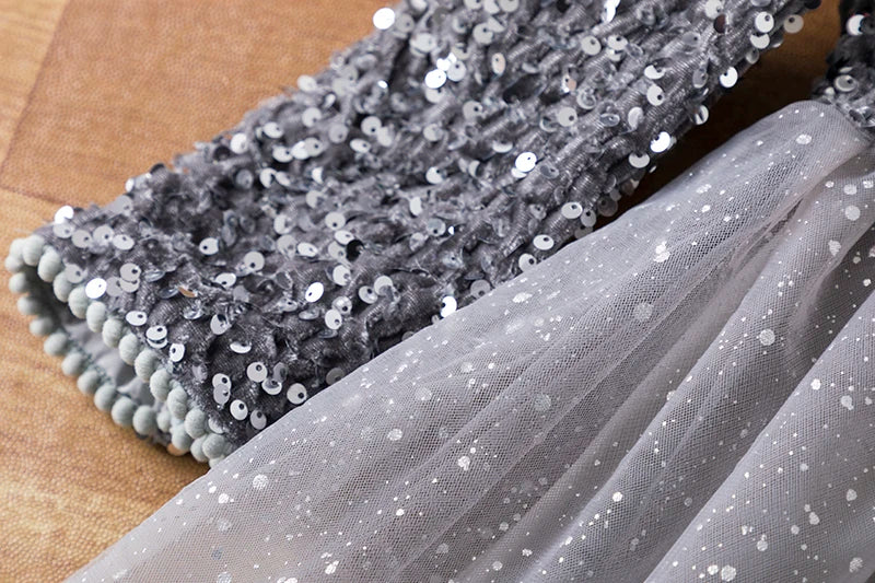 Sequin Girls Princess Party Dresses for 3-8 Yrs Kids Birthday Wedding Evening Prom Gown Spring Fall Long Sleeve Children's Dress