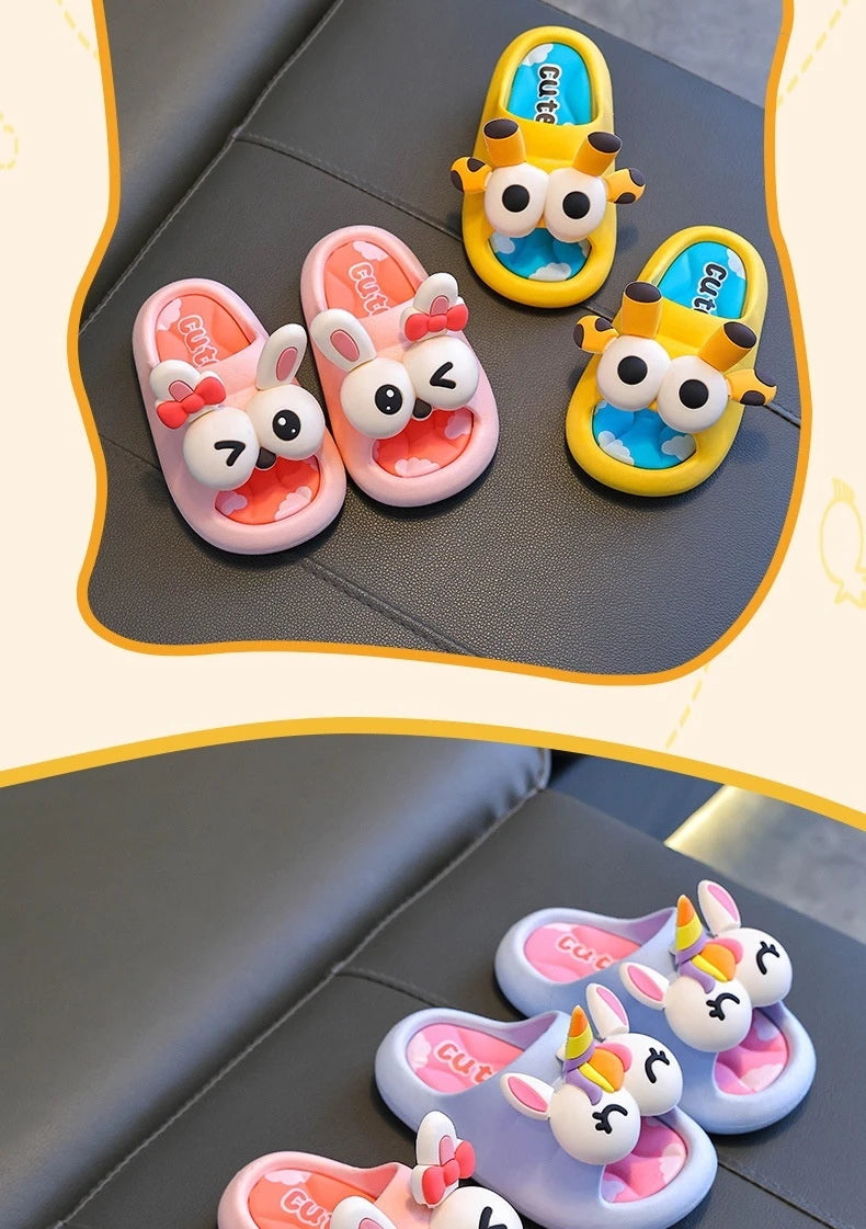 Summer Children's Sandals Slippers for Boys  Girls Baby Non-Slip Soft Bottom Indoor Bath Parent-Child Children Sandals soft gift
