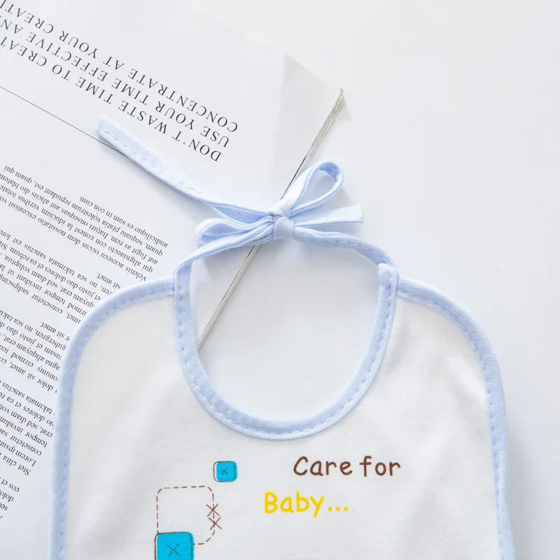 Baby Bibs Cotton Waterproof Bib Children Feeding Clothes Protection Kids Toddler Scarf for Newborns Boys Girls Accessories