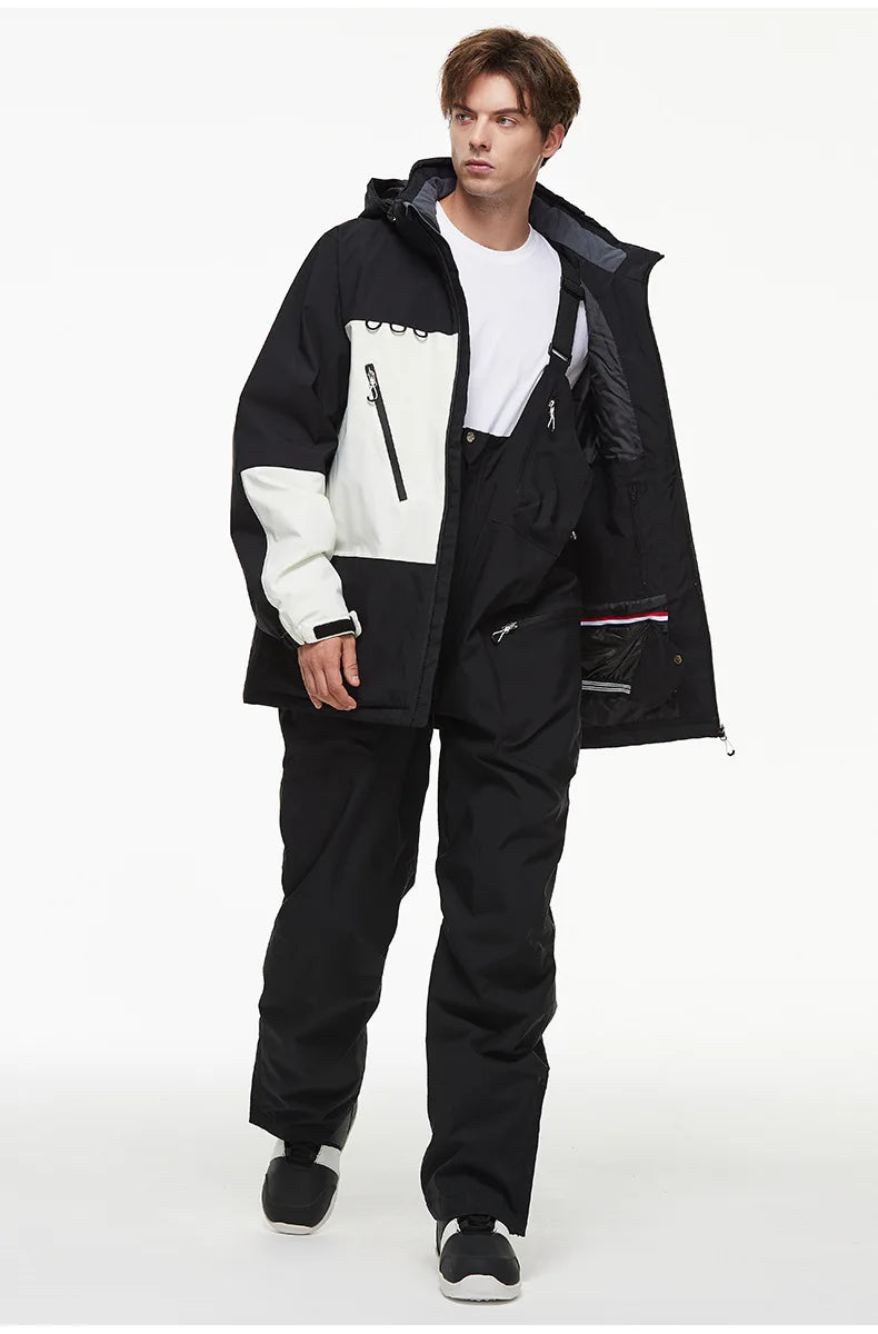 Cheaper, Snow Suit,  Snowboard Outdoor Sports  Snowboard Jacket Sets,  Ski Coat and Strap Pant,Boy‘s and Girl's Ski Jumpsuit