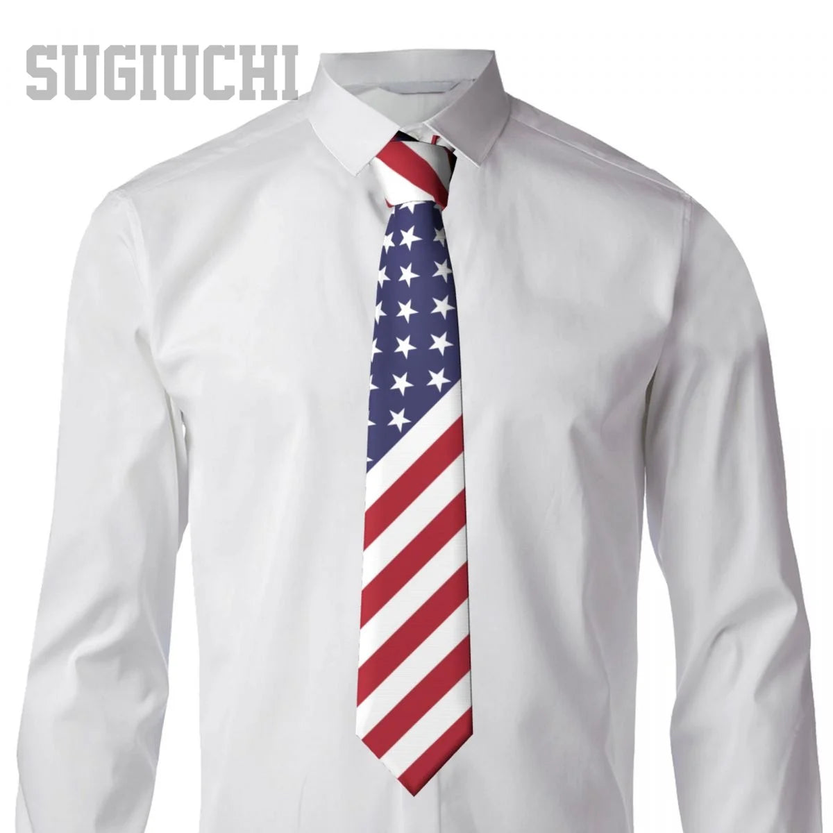 United States USA Flag American Emblem Men Women Neck Ties Casual Plaid Tie Suits Slim Wedding Party Business Necktie Gravatas