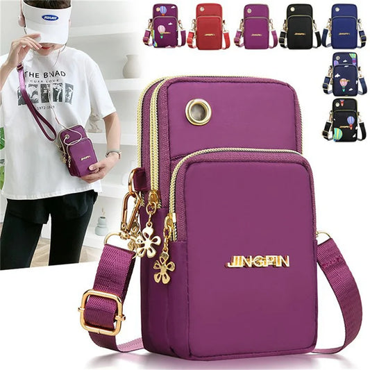 Female Messenger Purse Lady Wallet Waterproof Nylon Women CrossBody Bag Woman Small Shoulder Bags Mobile Phone Bags Mini Bolso