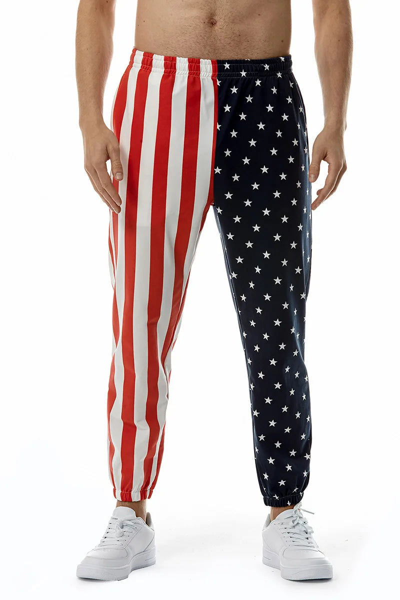 New USA National Flag 3D Printed Trousers Men Loose Pants Casual Male Trendy Sports Beach Trousers Uniisex Boy Sweatpants
