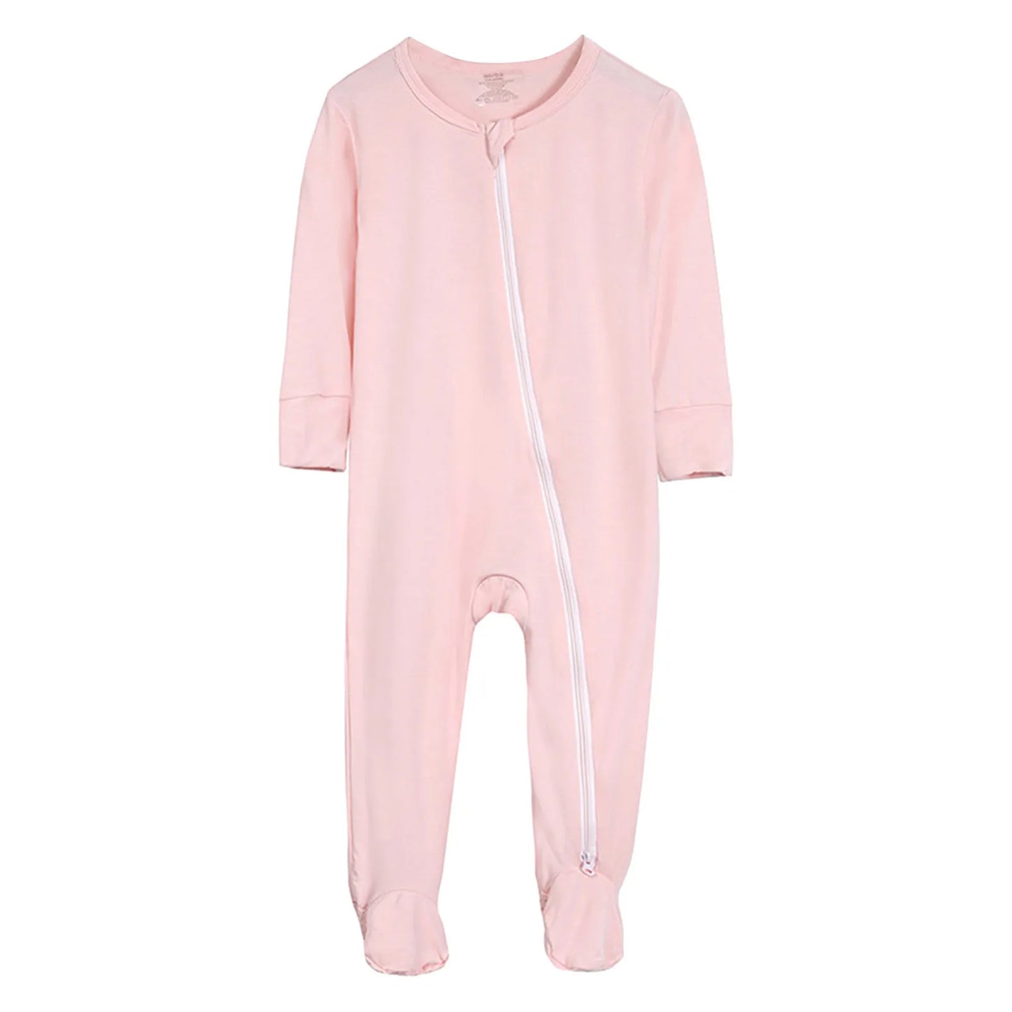 2024 Newborn Baby Bamboo Fiber Romper Solid Breathable Long Sleeve Clothes For 0-24M Boy Girl Jumpsuit Infant Loungewear Pyjamas