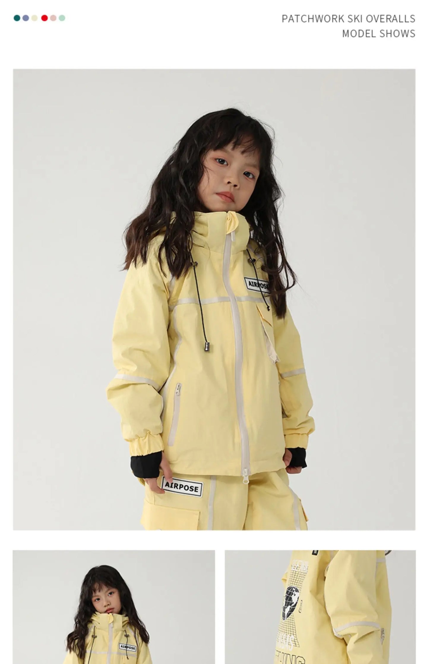 2024 New Children Ski Suit Girls Boys Winter Outdoor Windproof Snowboard Jacket Pants Warm Kids Waterproof Skiing Set