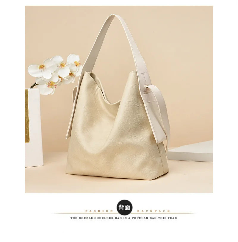 High Quality Big  Volume  Women Handbag Luxury Women Bag Side Pockets Design Tote Bag PU Leather Totes Shoulder Bags Ladies Bags