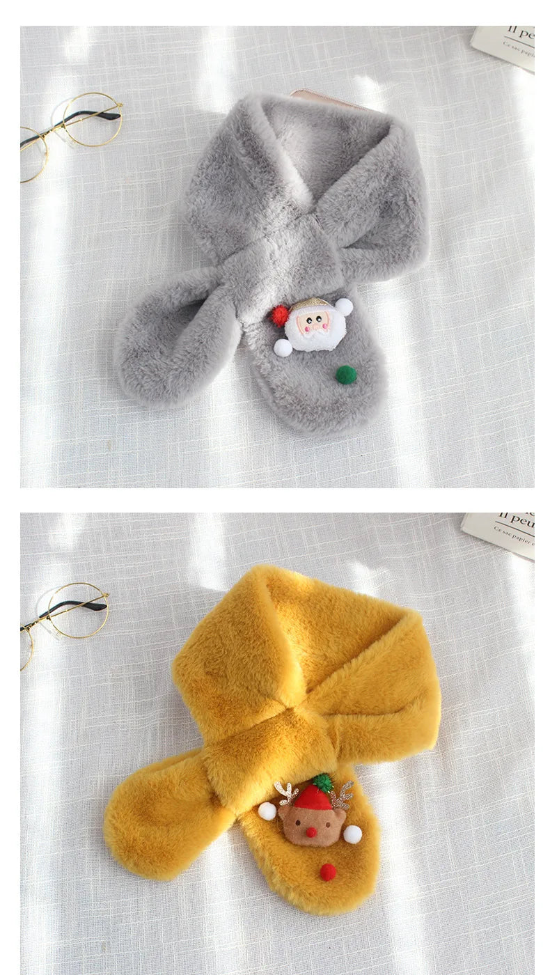 Winter Children Gift Christmas Scarf Korean Version of The Neck Thickened To Keep Warm Baby Boys and Girls Cute