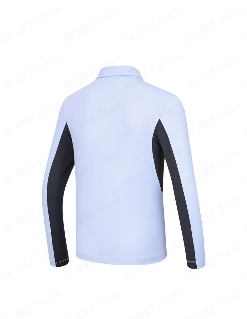 PGM Children's Golf Long Sleeve T-shirt Golf Wear for Kids Boys Shirts Soft Lapel Design Fashion Leisure Sports Top YF542