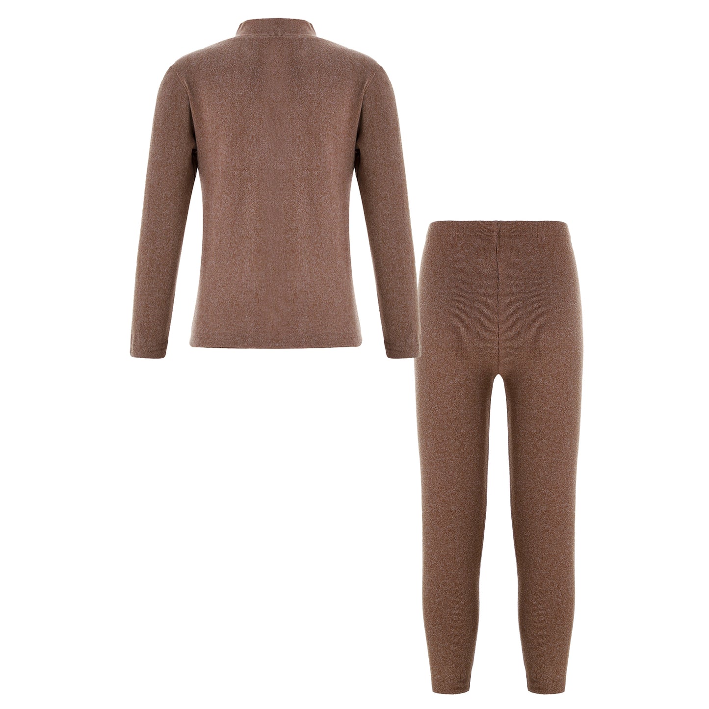 Teen Girls Boys Casual Outfit Sports Sets Turtleneck Long Sleeve Dolphins Print Thermal Top+Pants Warm Basic Underwear Sleepwear