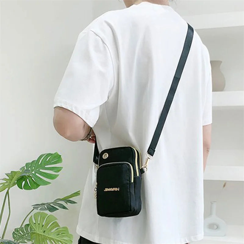 Female Messenger Purse Lady Wallet Waterproof Nylon Women CrossBody Bag Woman Small Shoulder Bags Mobile Phone Bags Mini Bolso