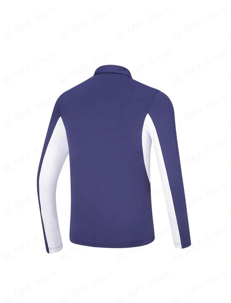 PGM Children's Golf Long Sleeve T-shirt Golf Wear for Kids Boys Shirts Soft Lapel Design Fashion Leisure Sports Top YF542