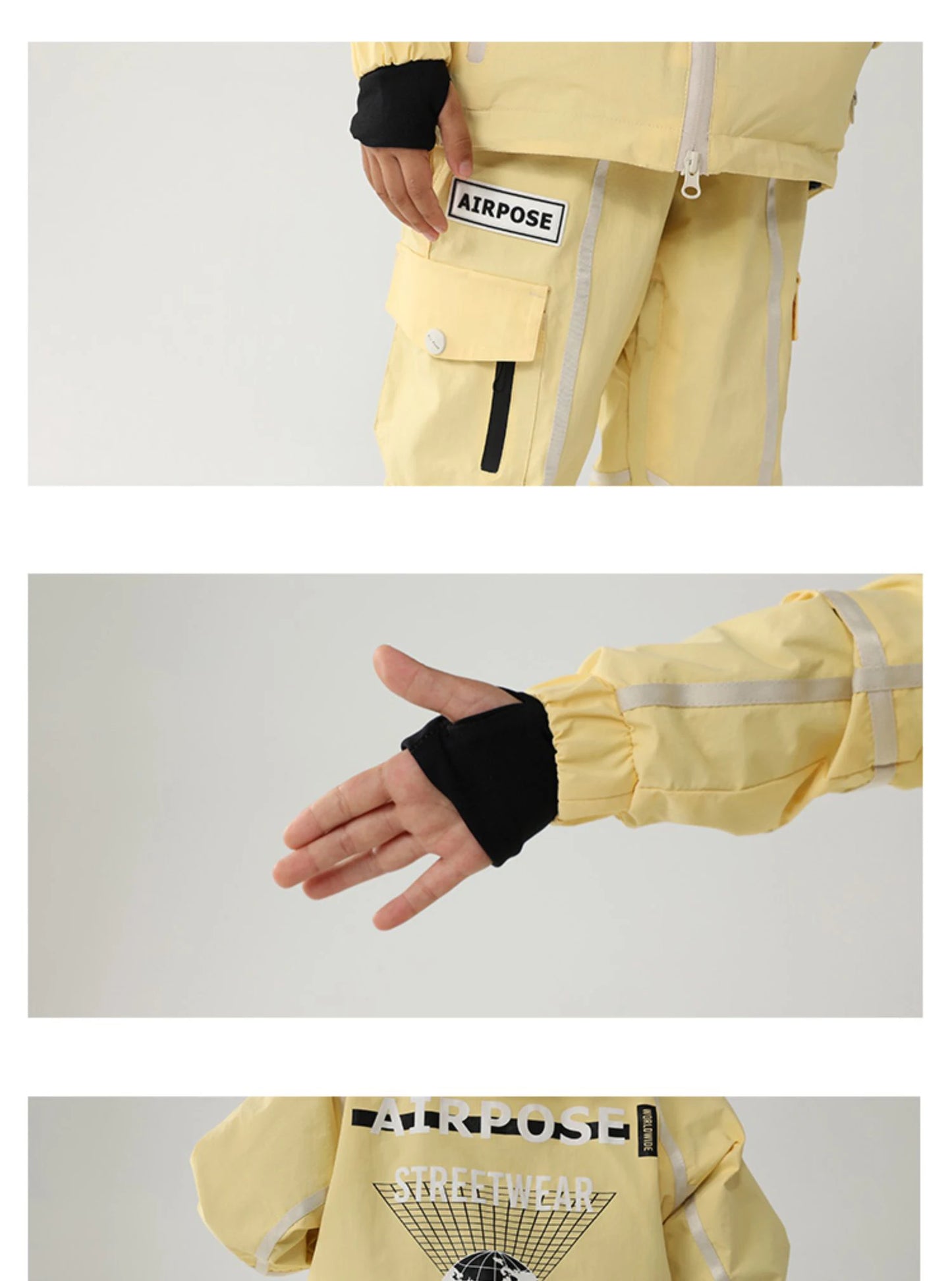 2024 New Children Ski Suit Girls Boys Winter Outdoor Windproof Snowboard Jacket Pants Warm Kids Waterproof Skiing Set