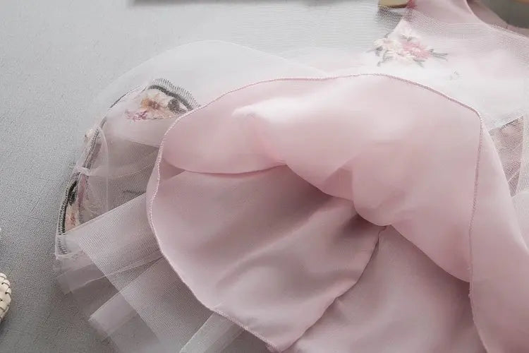 Infant Princess Dress for Girls Mesh Summer Girl Dress One Piece Toddler Clothes Boutique Clothing Girls Fashion First Year