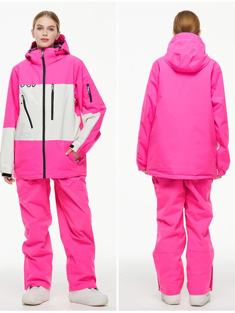 Cheaper, Snow Suit,  Snowboard Outdoor Sports  Snowboard Jacket Sets,  Ski Coat and Strap Pant,Boy‘s and Girl's Ski Jumpsuit