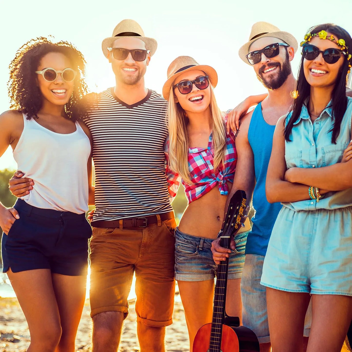 5-80Pcs Straw Hats for Men Women Panama Summer Beach Sun Hat Party Hats for Guests Wedding UPF50+ Short Brim Roll Up Trilby Hat