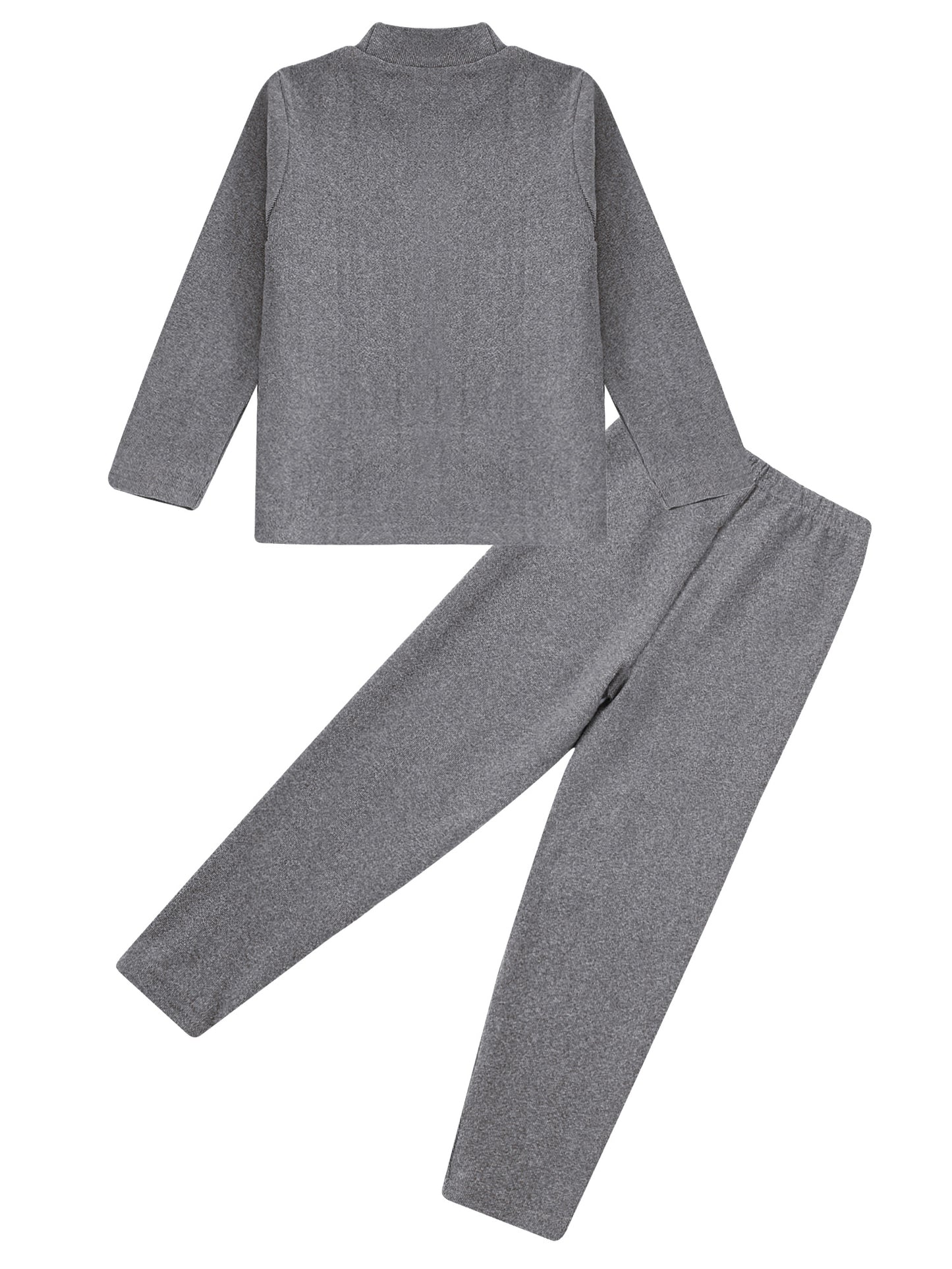 Teen Girls Boys Casual Outfit Sports Sets Turtleneck Long Sleeve Dolphins Print Thermal Top+Pants Warm Basic Underwear Sleepwear