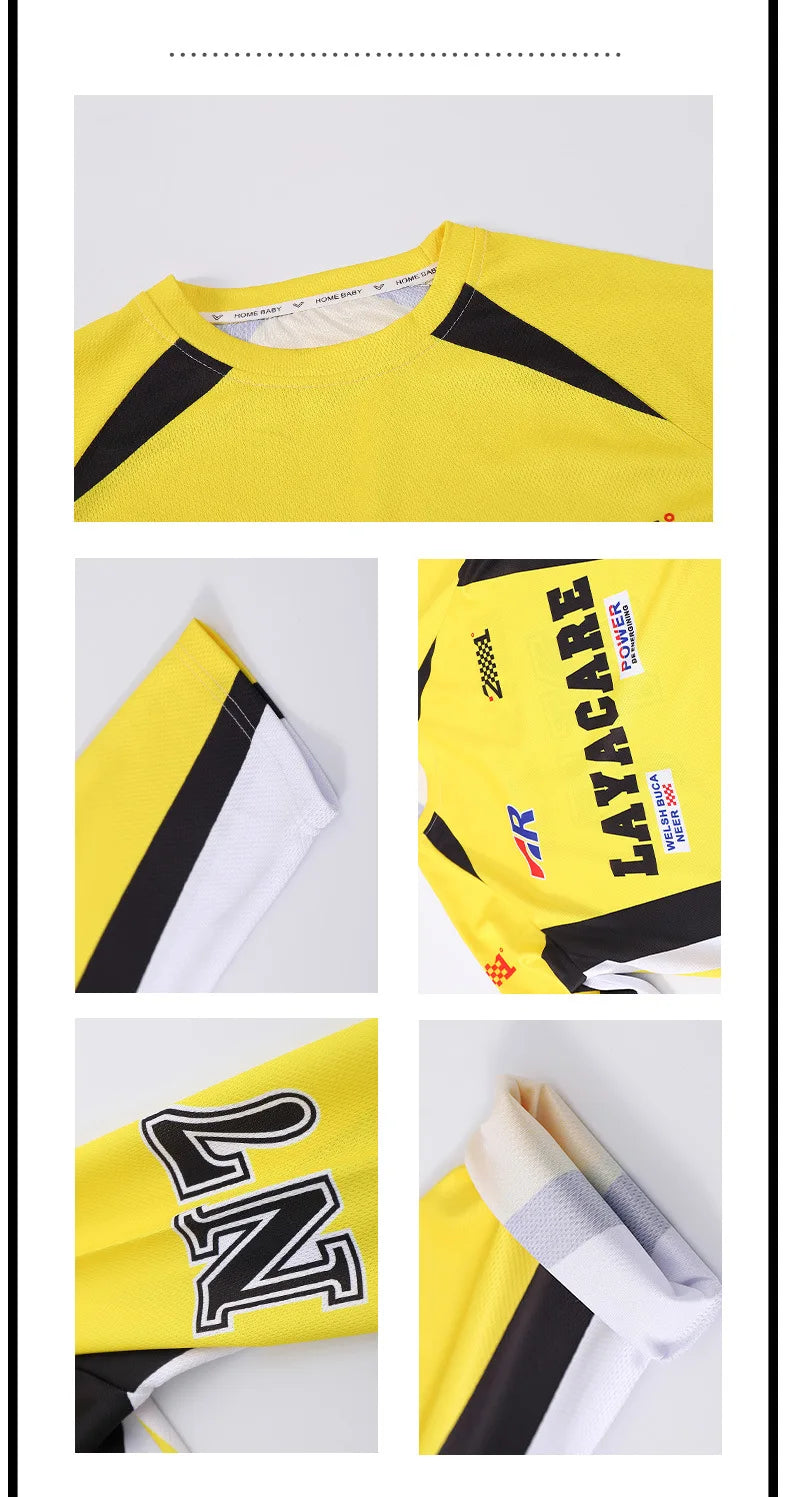 Kid Hip Hop Clothing Yellow Racing Long Sleeve T Shirt Vest Black Casual Cargo Pants for Girls Boys Jazz Dance Costume Clothes