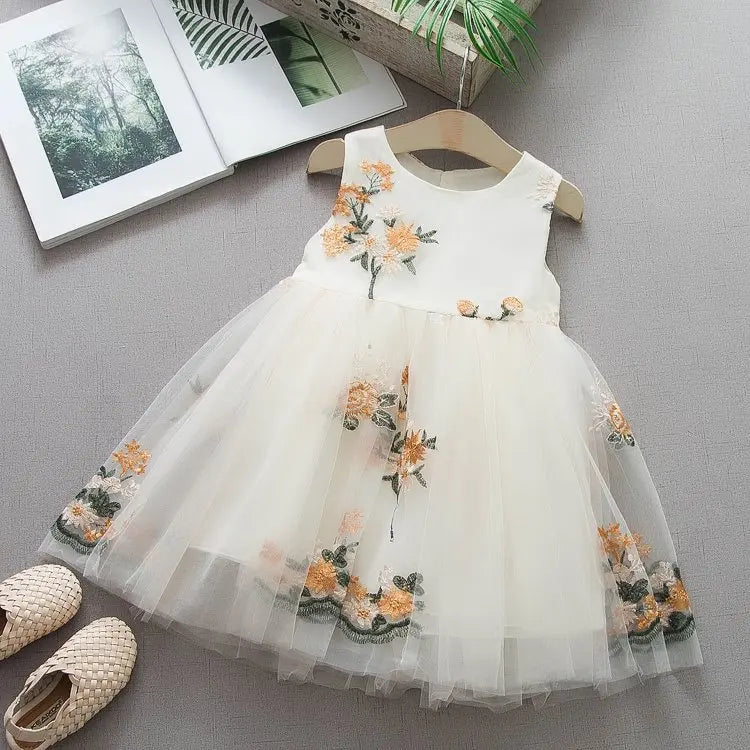 Infant Princess Dress for Girls Mesh Summer Girl Dress One Piece Toddler Clothes Boutique Clothing Girls Fashion First Year