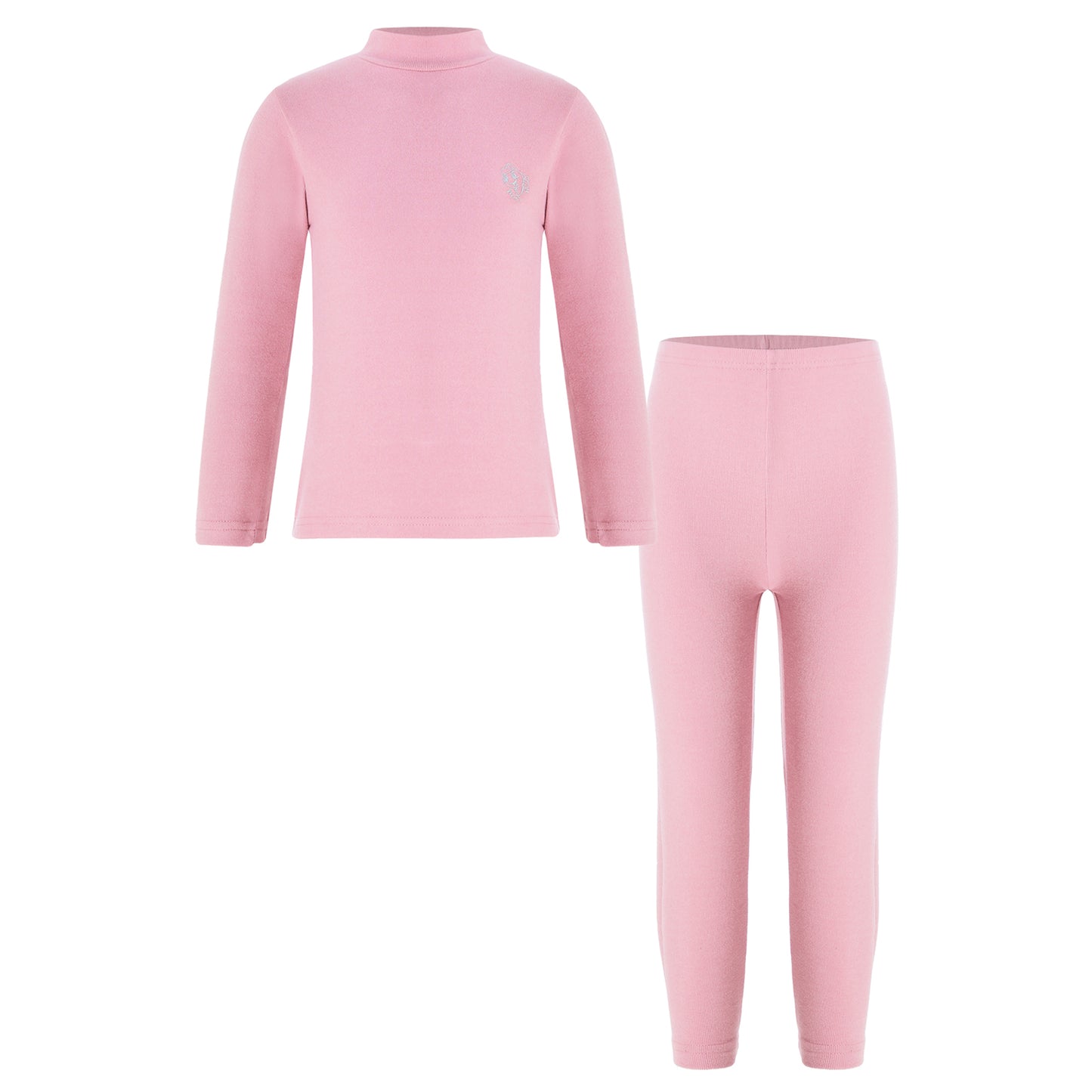 Teen Girls Boys Casual Outfit Sports Sets Turtleneck Long Sleeve Dolphins Print Thermal Top+Pants Warm Basic Underwear Sleepwear