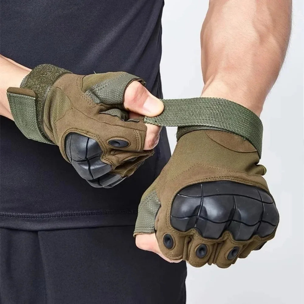 Outdoor Anti-Slip Tactical Gloves for Men Motorcycle Cycling Shooting Hunting Sport Military Training Outdoor Climbing Gloves
