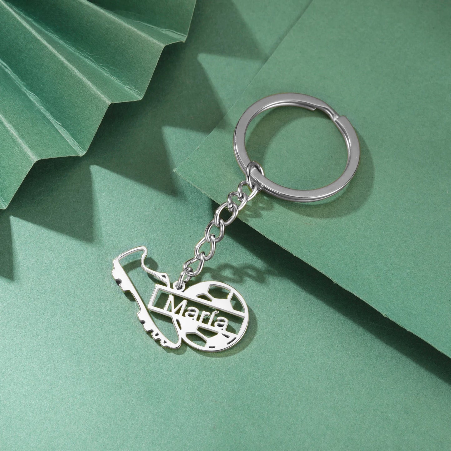 Custom Name Football Soccer Shoes Keychain Car Keyring Stainless Steel Bag Accessories for Football Lover Personalized Jewelry