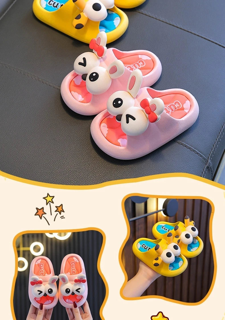 Summer Children's Sandals Slippers for Boys  Girls Baby Non-Slip Soft Bottom Indoor Bath Parent-Child Children Sandals soft gift