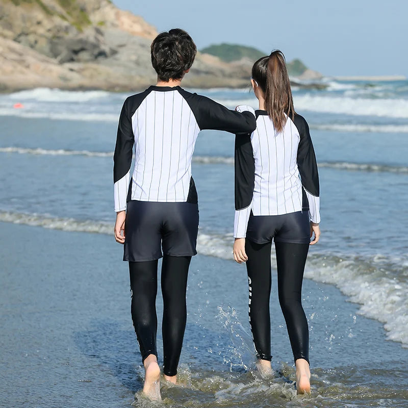 2022 Girls Boys Rashguard Wetsuit Diving Suit 3 Pcs Swimsuit Sports Long-sleeve Pants Surfing Big Children Sunscreen Swimwear