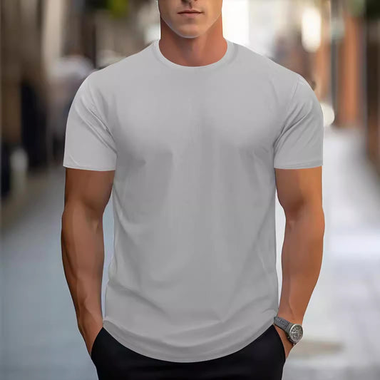 Quick-drying Breathable Sports Round Neck Short Sleeve Mens Tee-Shirt