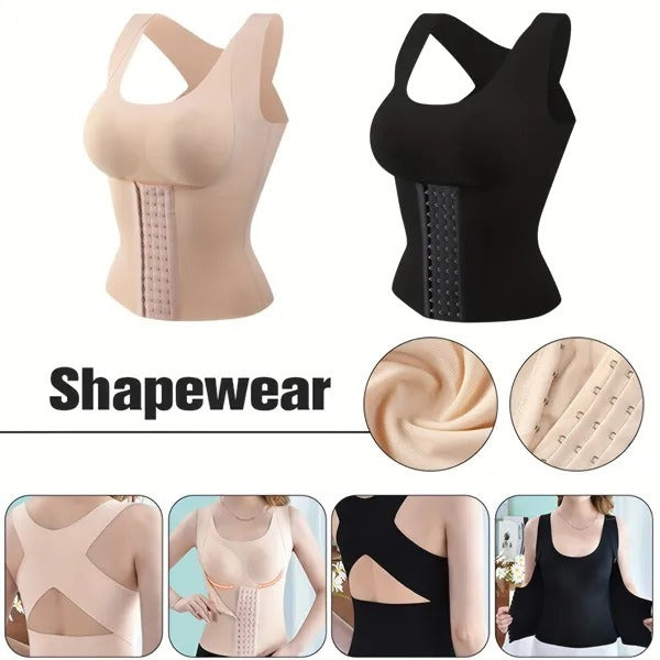 1 Pack Waist Training Women With Breast Pads Waist Corset Sports Belt Hourglass Body Shaper Adjustable