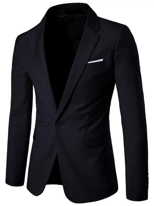 Men's Light Business Long Sleeve Blazer MSTOCK-SB