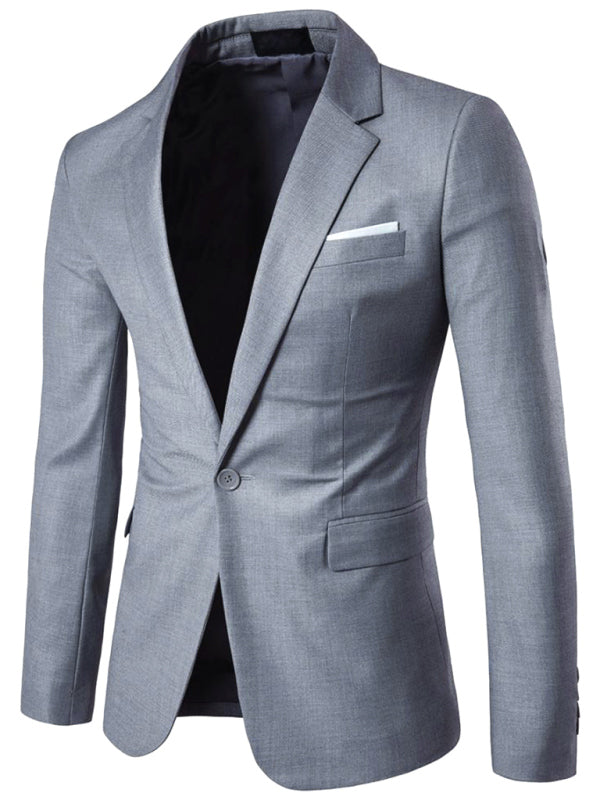 Men's Light Business Long Sleeve Blazer MSTOCK-SB
